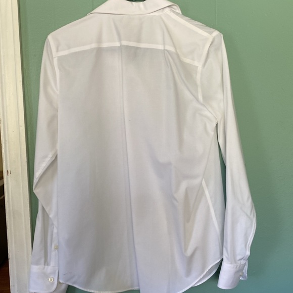 Chaps white long sleeve blouse. Size medium - Picture 6 of 6